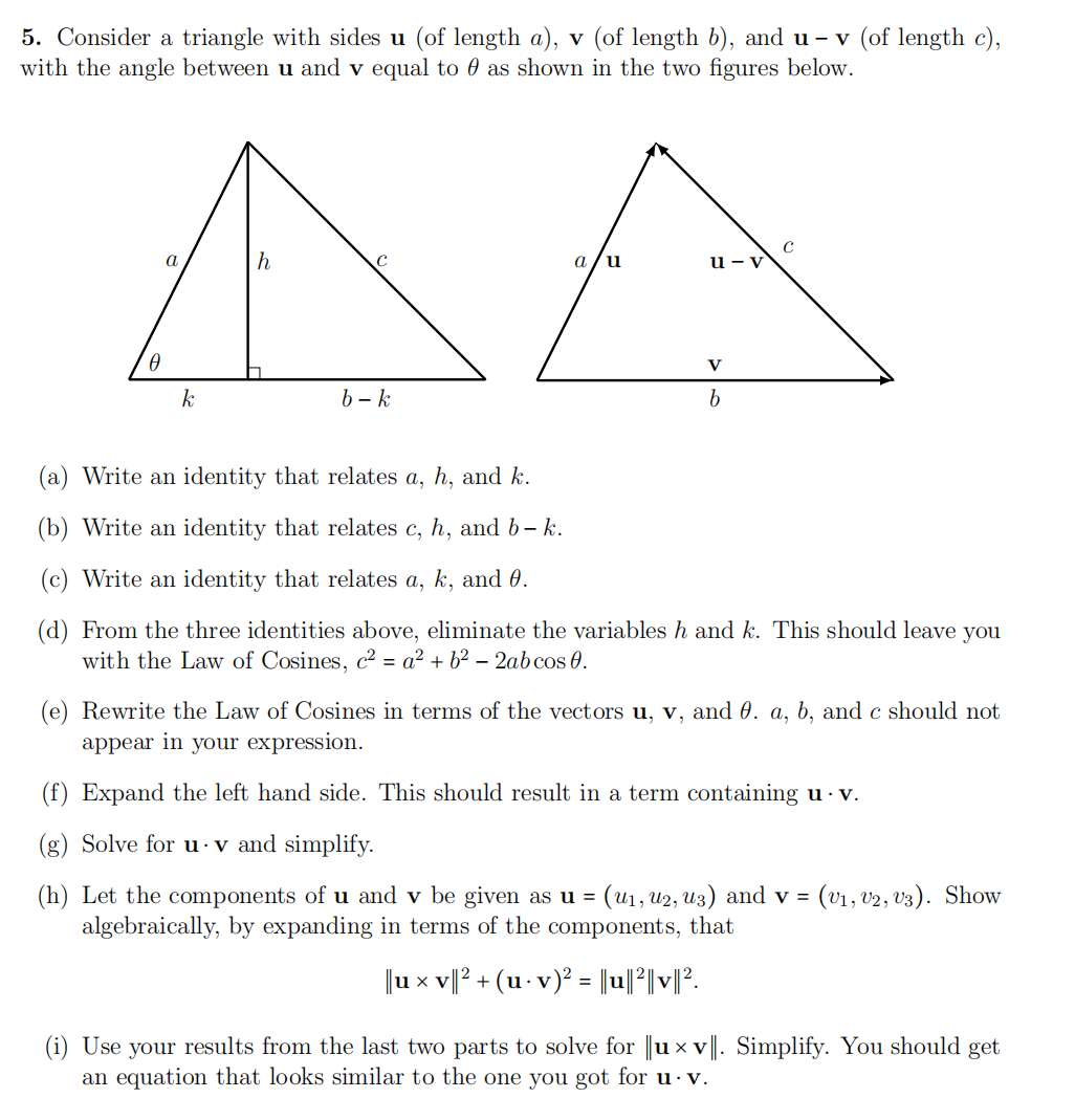 5. Consider a triangle with sides 11 (of length