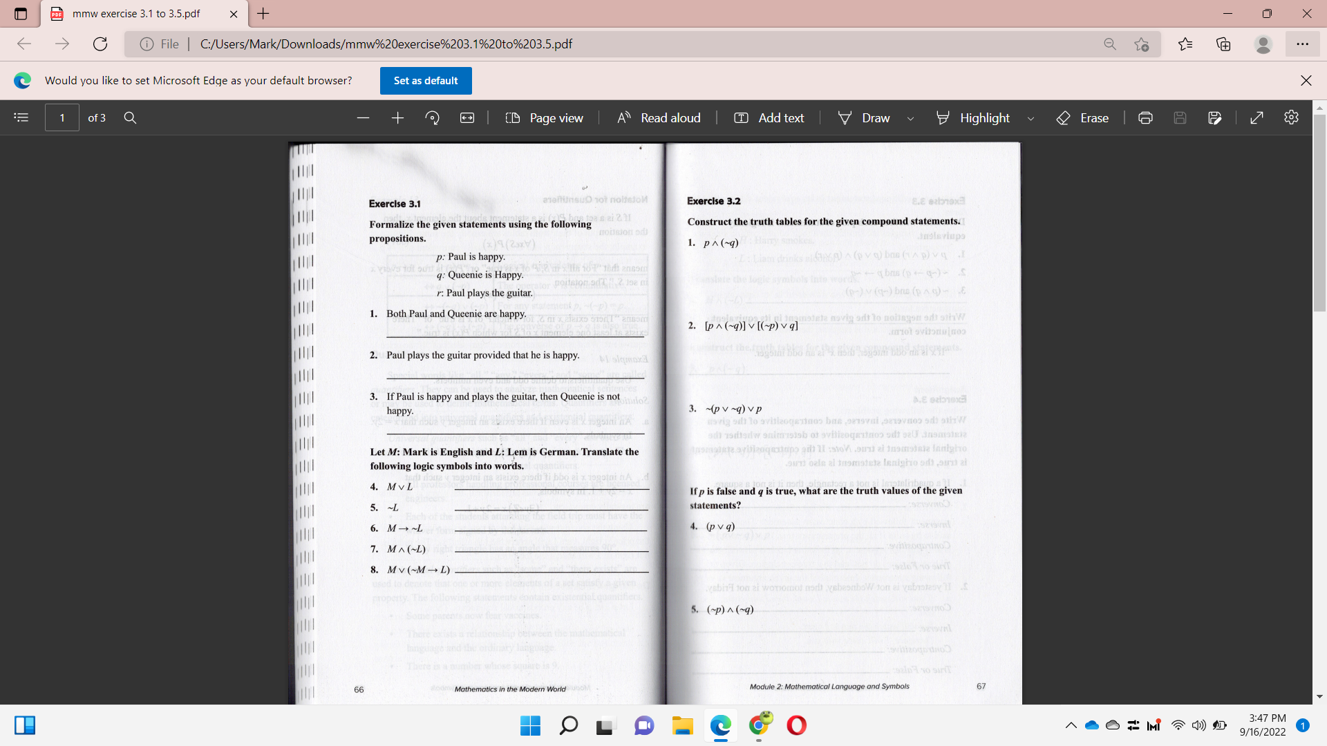 PRE mmw exercise 3.1 to 3.5.pdf X + X @ File |