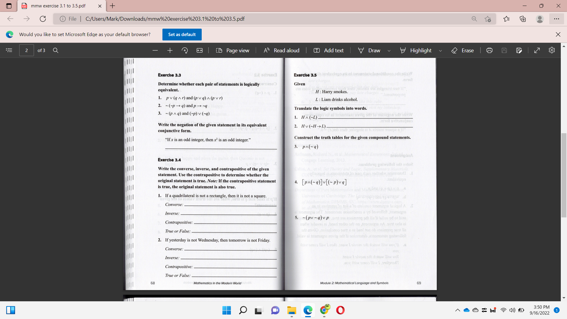 PRE mmw exercise 3.1 to 3.5.pdf X + X @ File |