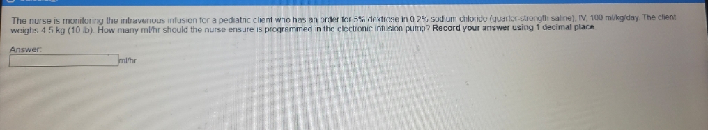 The nurse is monitoring the intravenous infusion