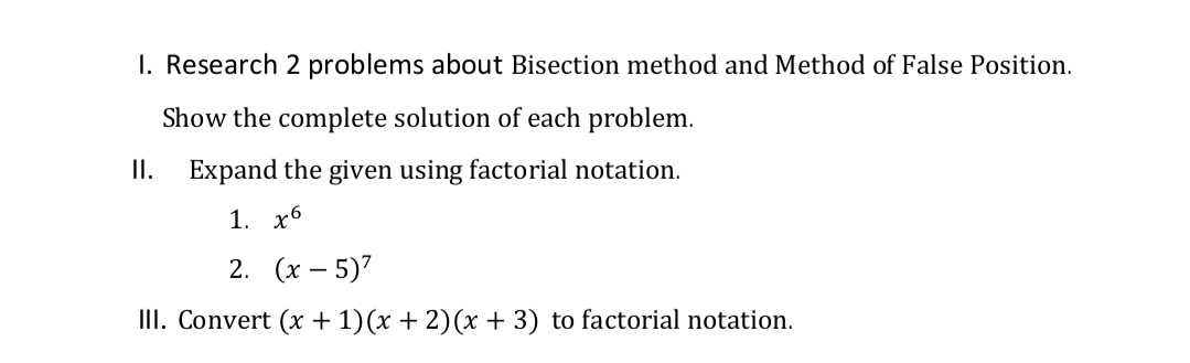 topic: factorial notation |. Research 2 problems