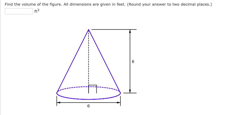 Find the volume of the figure. All dimensions are