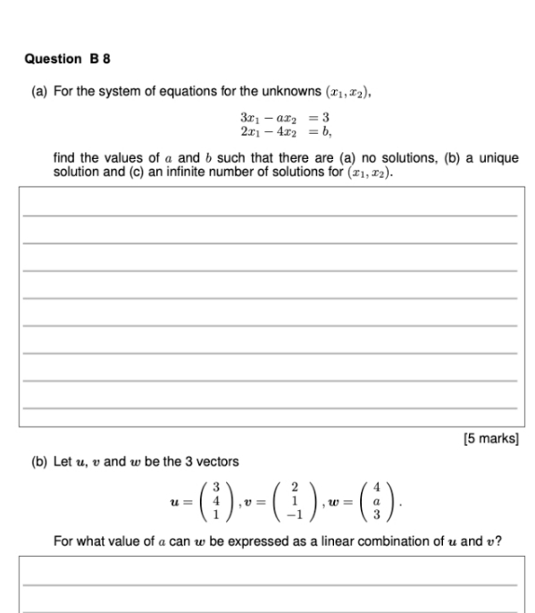 kindly anser both parts Question B 8 (a) For the