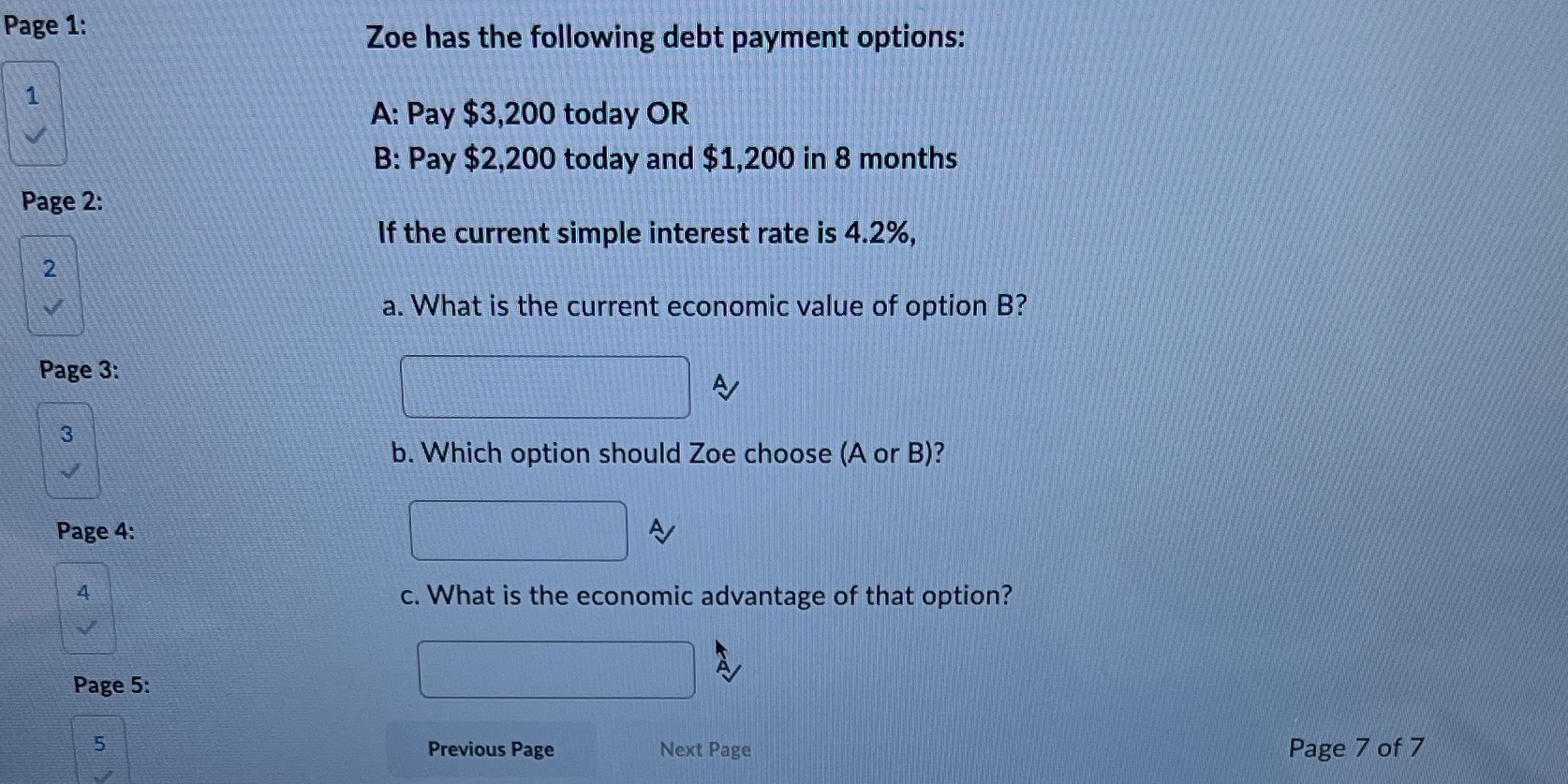 What are the answers for all 3 questions? Page 1: