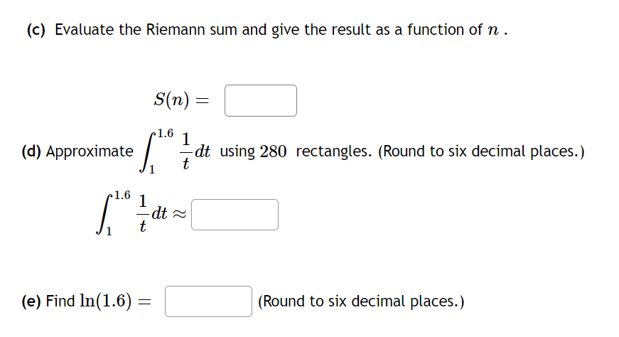 1 Approximate the the area of the region bounded