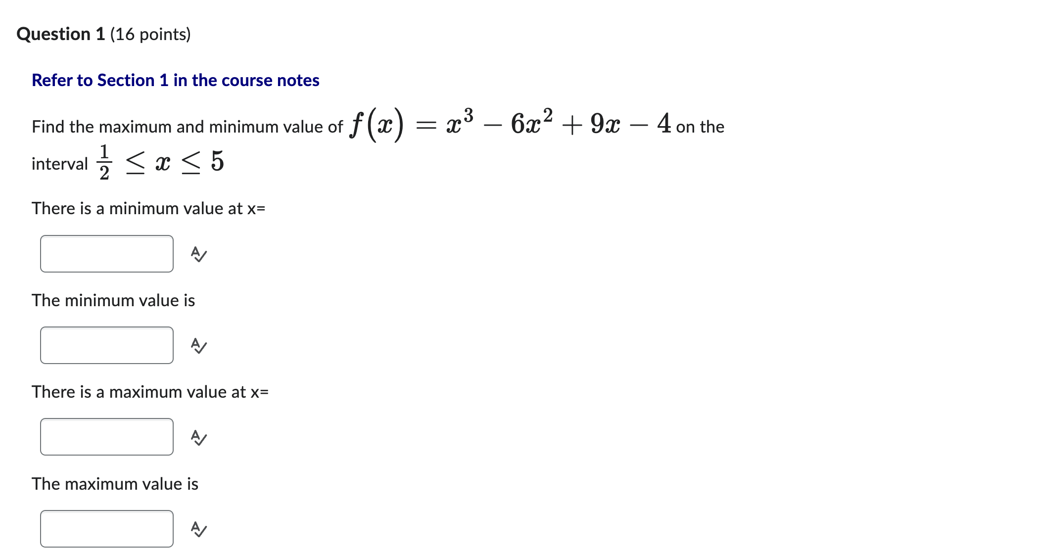Question 1 (16 points) Refer to Section 1 in the