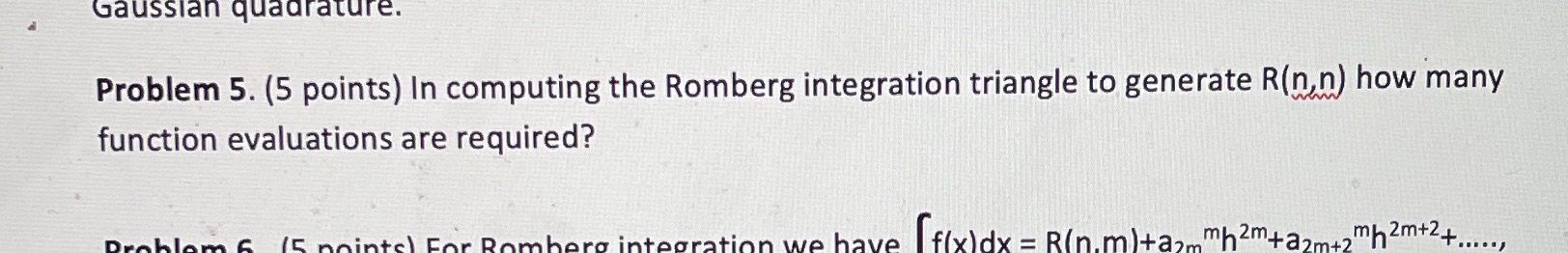 Please provide explanation Gaussian quadrature.