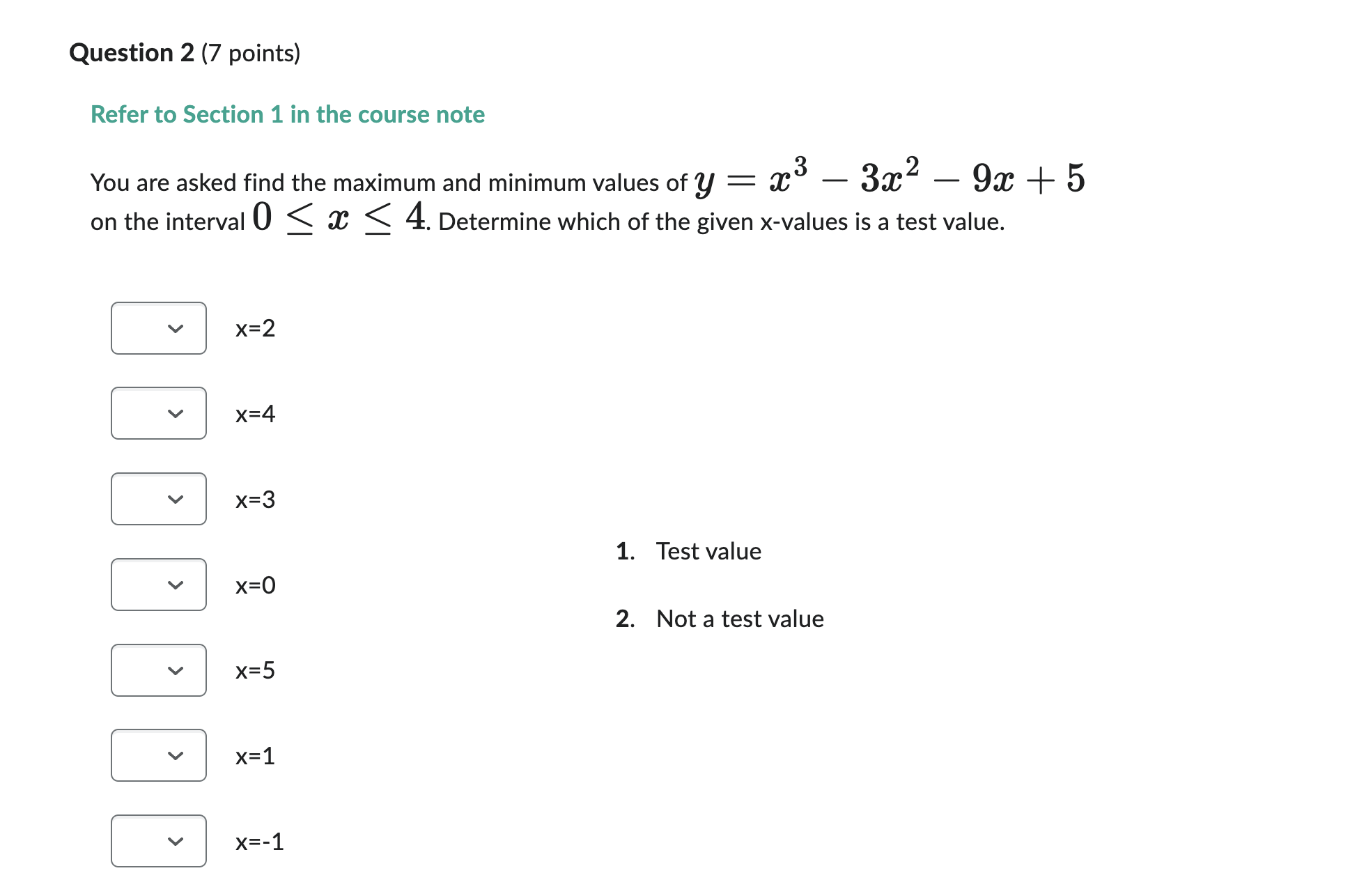 Question 1 (16 points) Refer to Section 1 in the