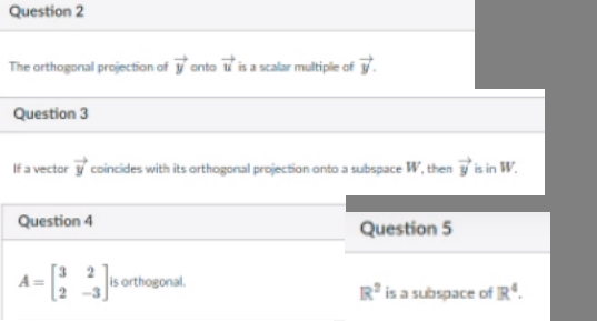 linear algebra T or F question. Short explanation