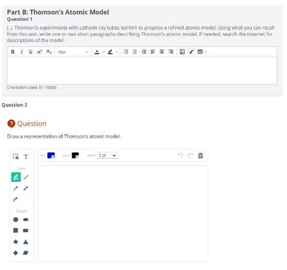 Part B: Thomson's Atomic Model Question 1 J.