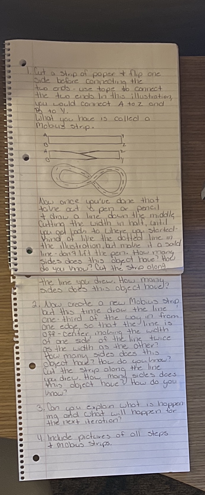 I. Cut a stop of paper + flip one Side before