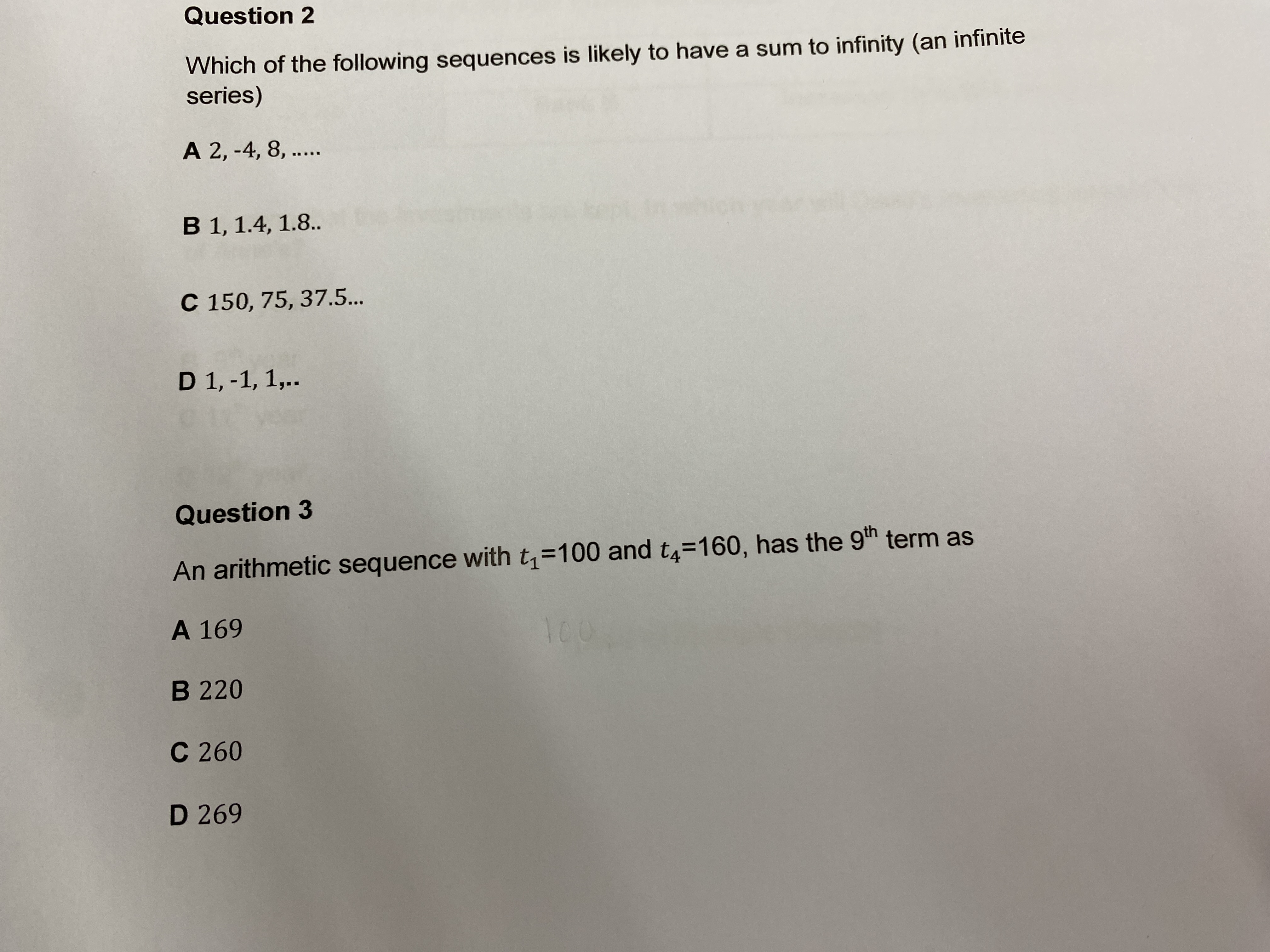 \fD 82/19 Question 5 Two big townships that were