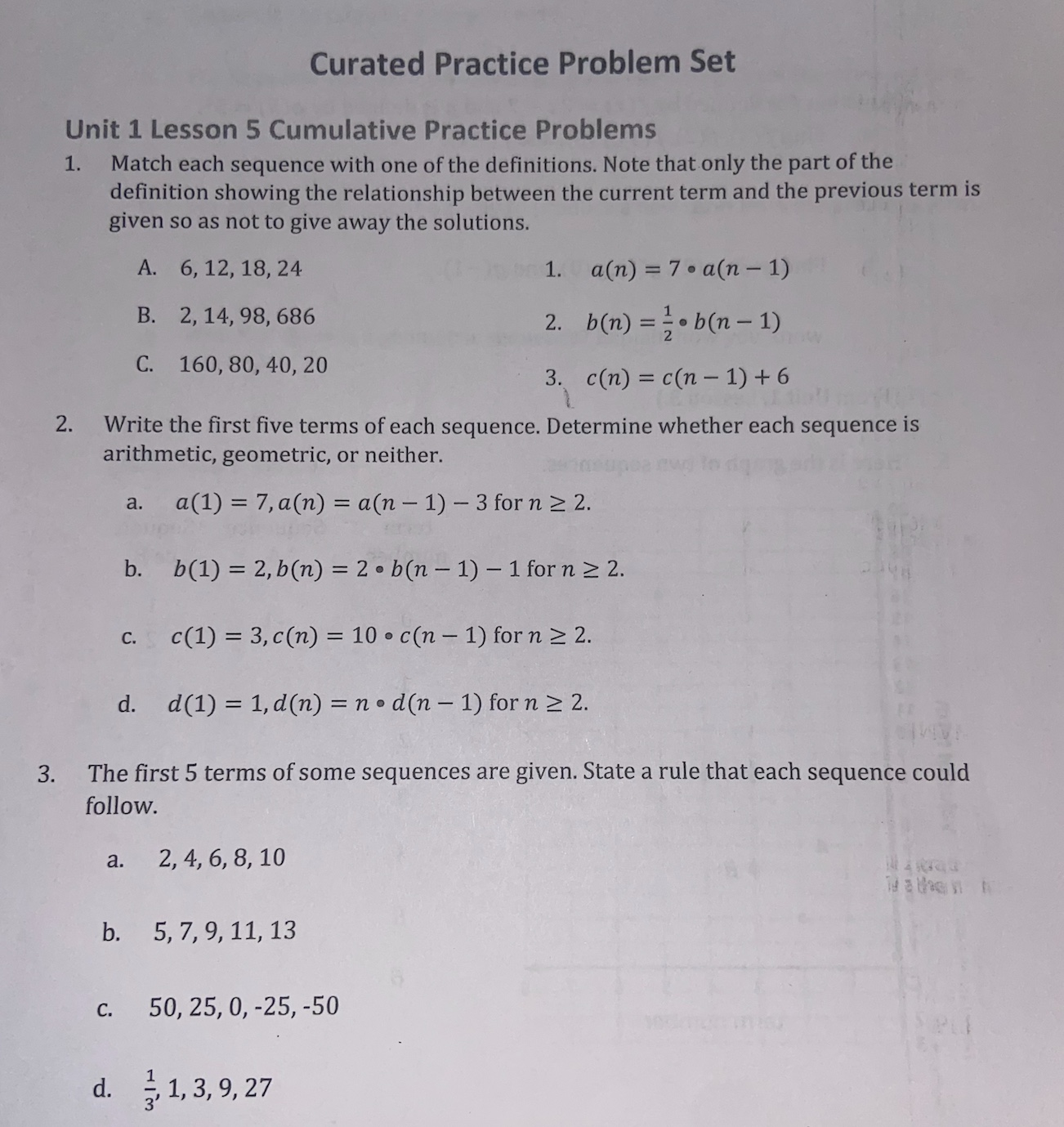 4. Function f is defined by f(x) = 2x - 7 and g