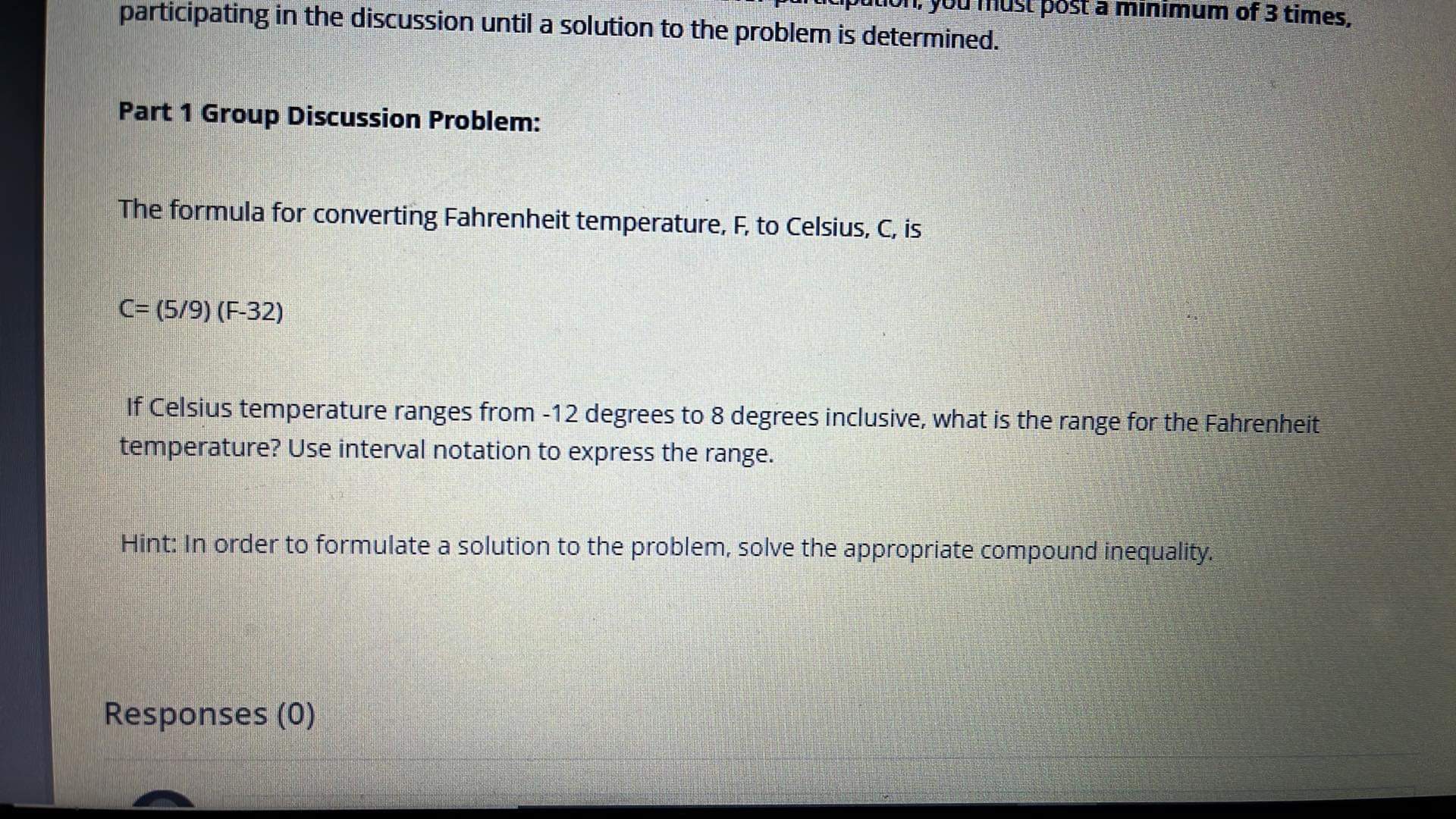 It you must post a minimum of 3 times.