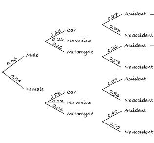 What is the probability of a male getting into a