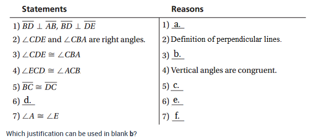 Complete the proof. A Given: E J. AB, E J. as, E2