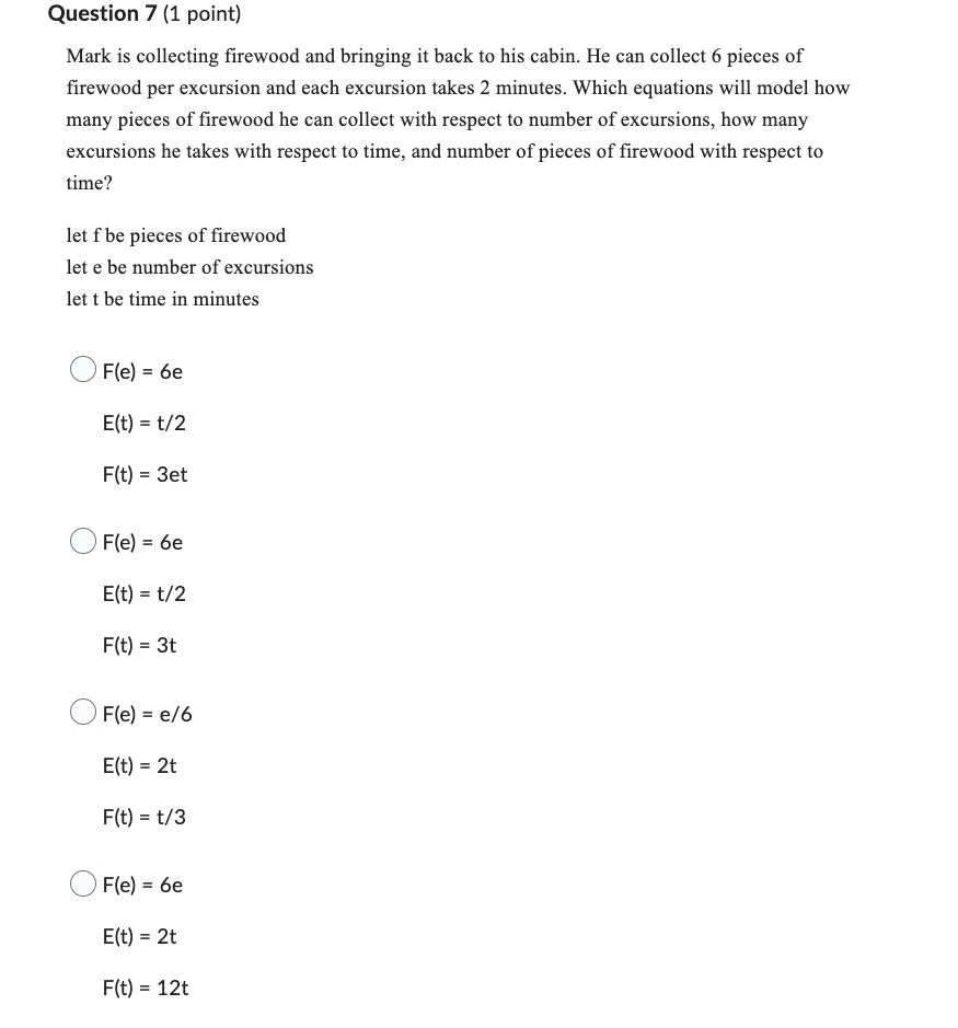 Question 4 (1 point) Using the graph above, nd (9