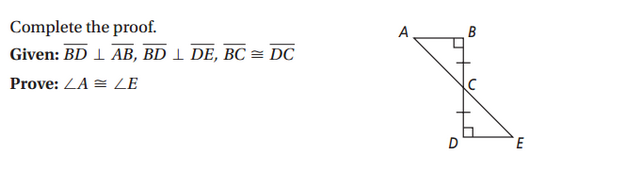 Complete the proof. A Given: E J. AB, E J. as, E2