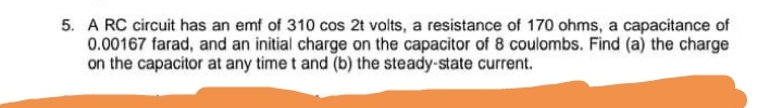 This is Differential Equations problem.Provide