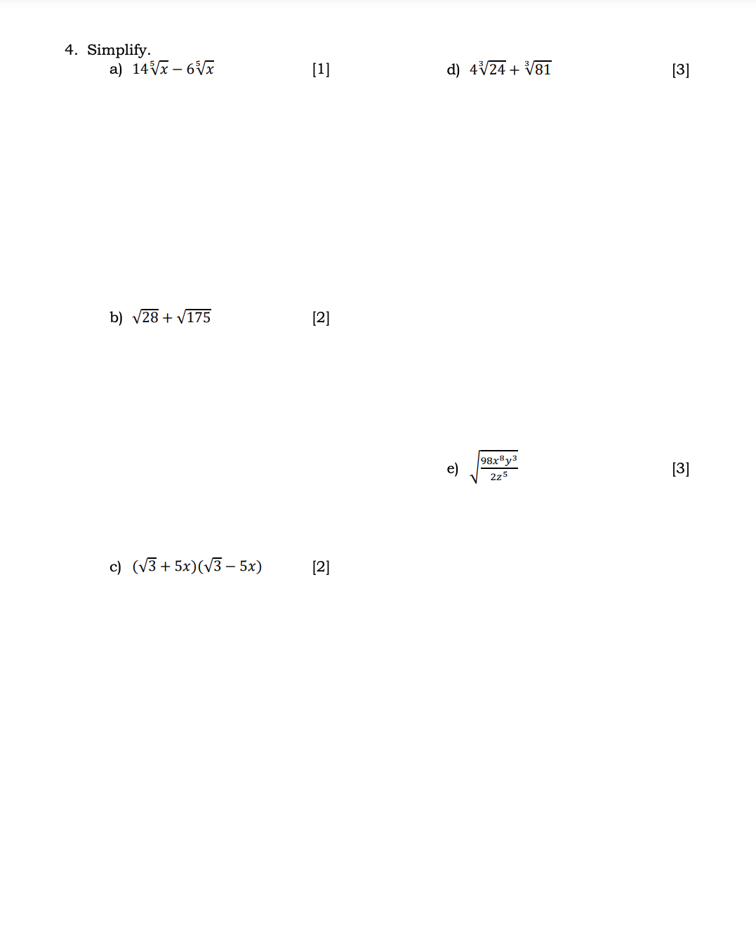 DIRECTIONS:Answer each of the following questions