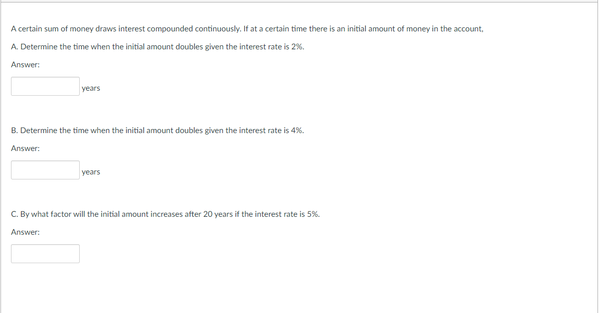 A certain sum of money draws interest compounded