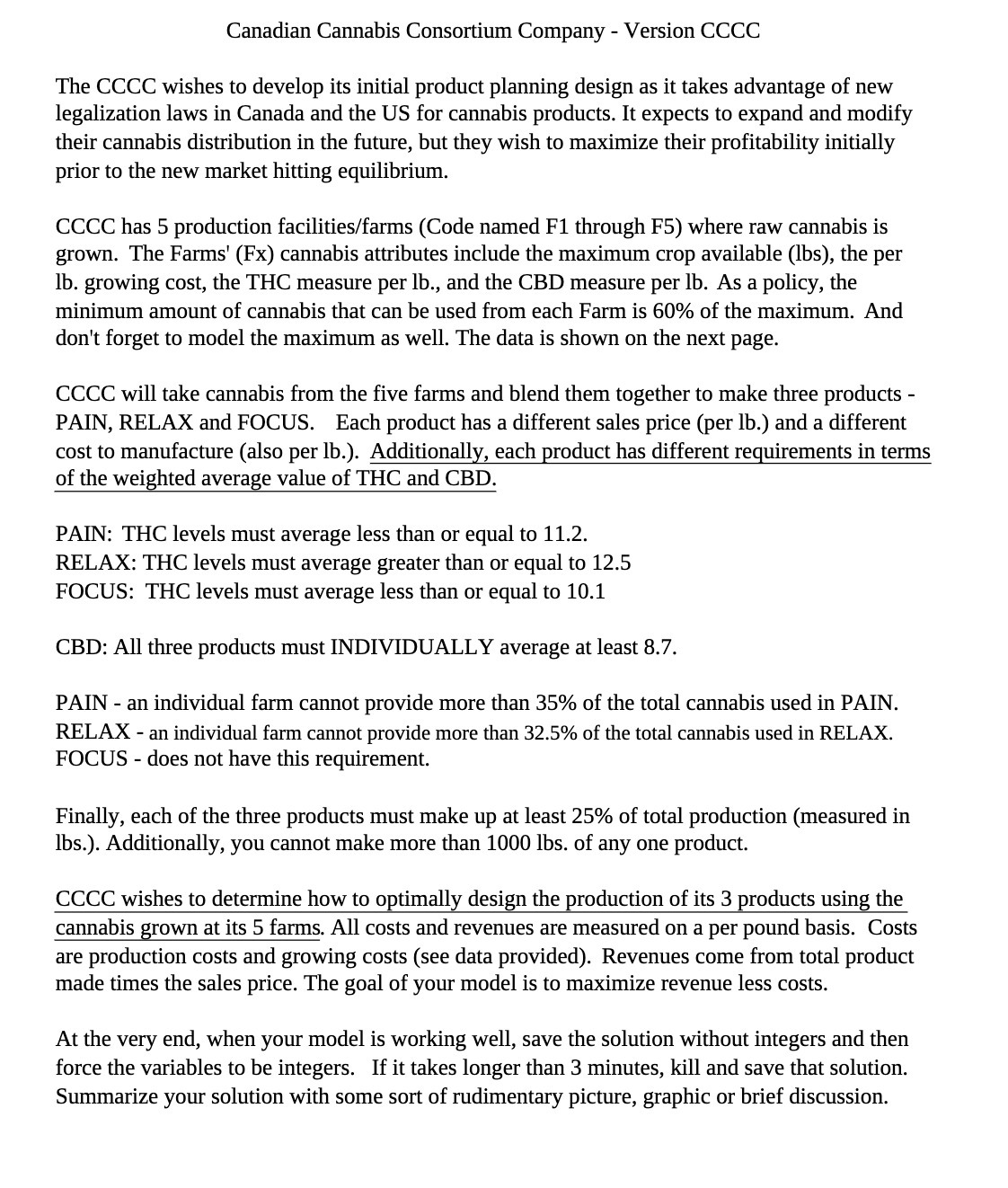 Canadian Cannabis Consortium Company - Version