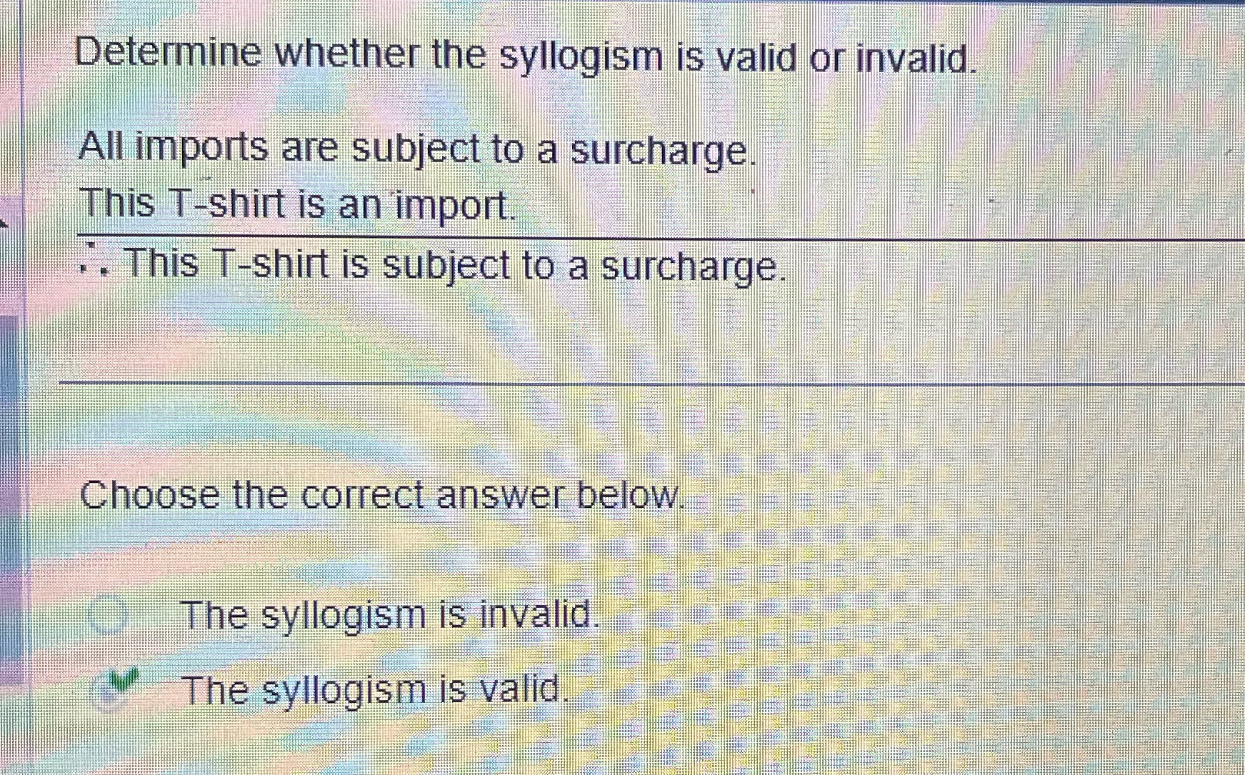 How would I show my work for this problem? Please