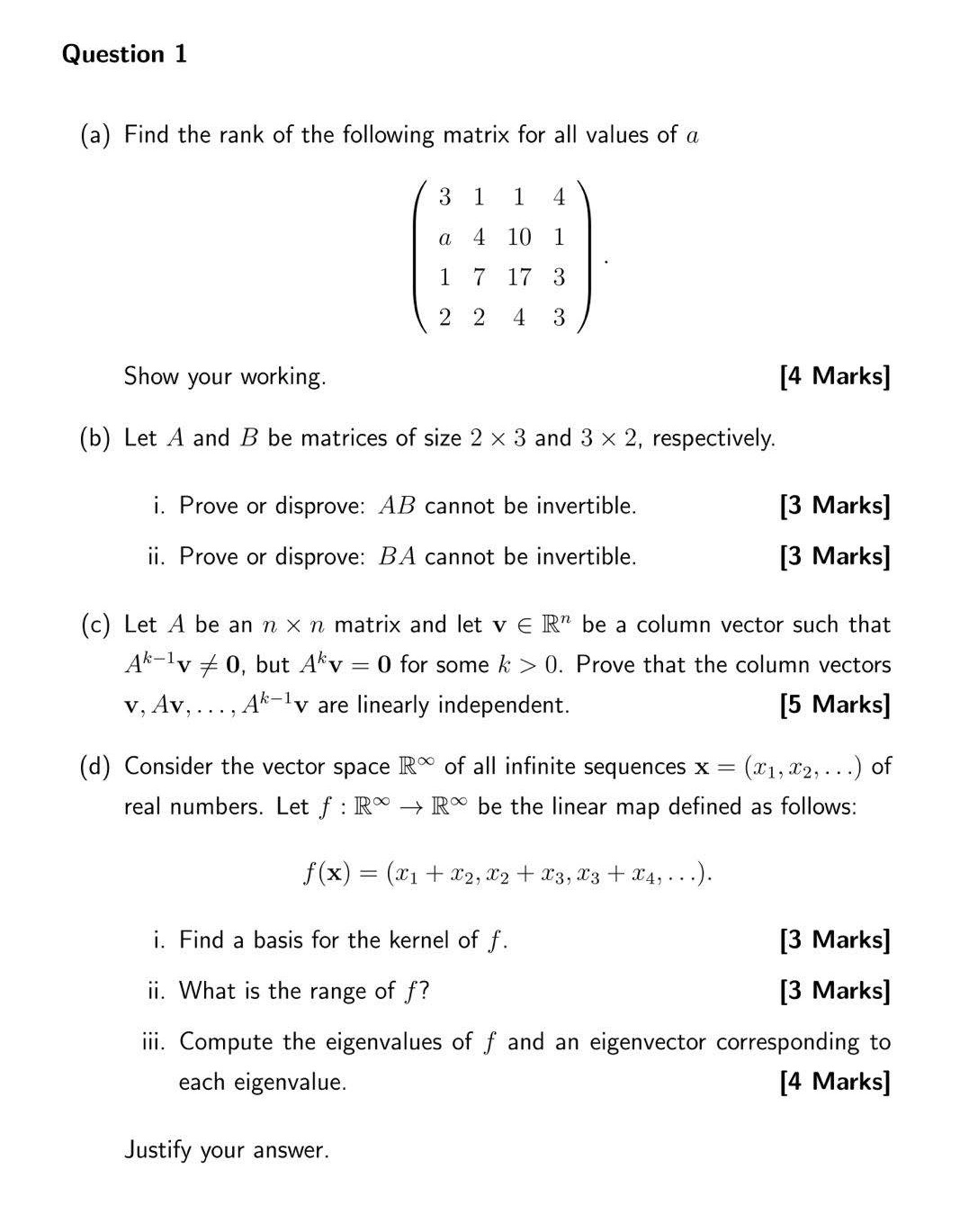 You can only answer 3 of questions if you can