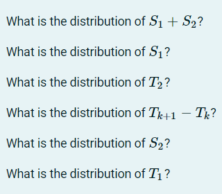 Consider a Bernoulli process. What is the