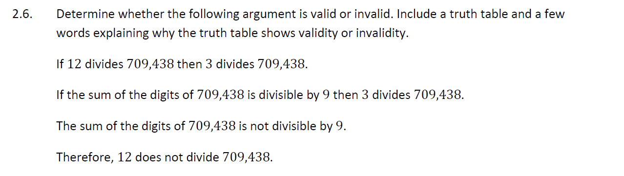 Consider the argument form: p A~ q  style=