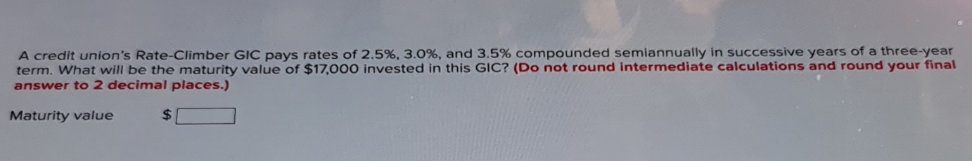 mathematics question A credit union's