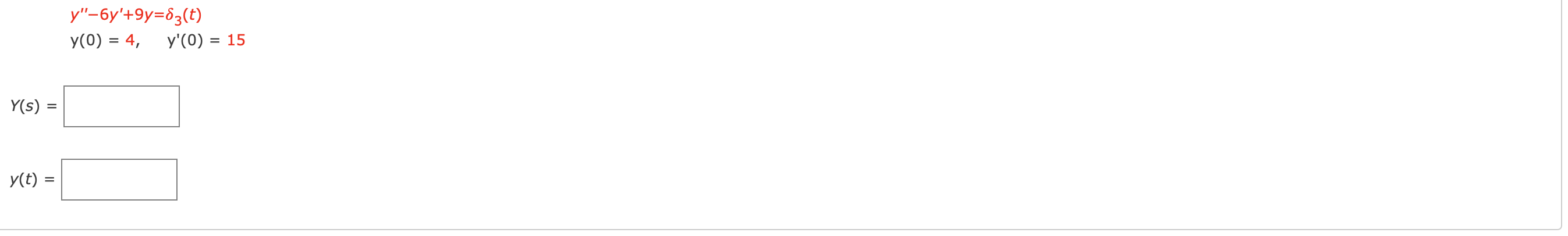 Please Solve & Explain Use the Laplace transform