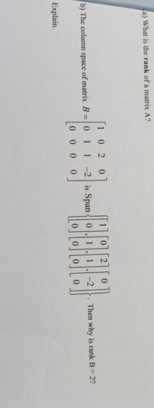 need help with this review question a) What is