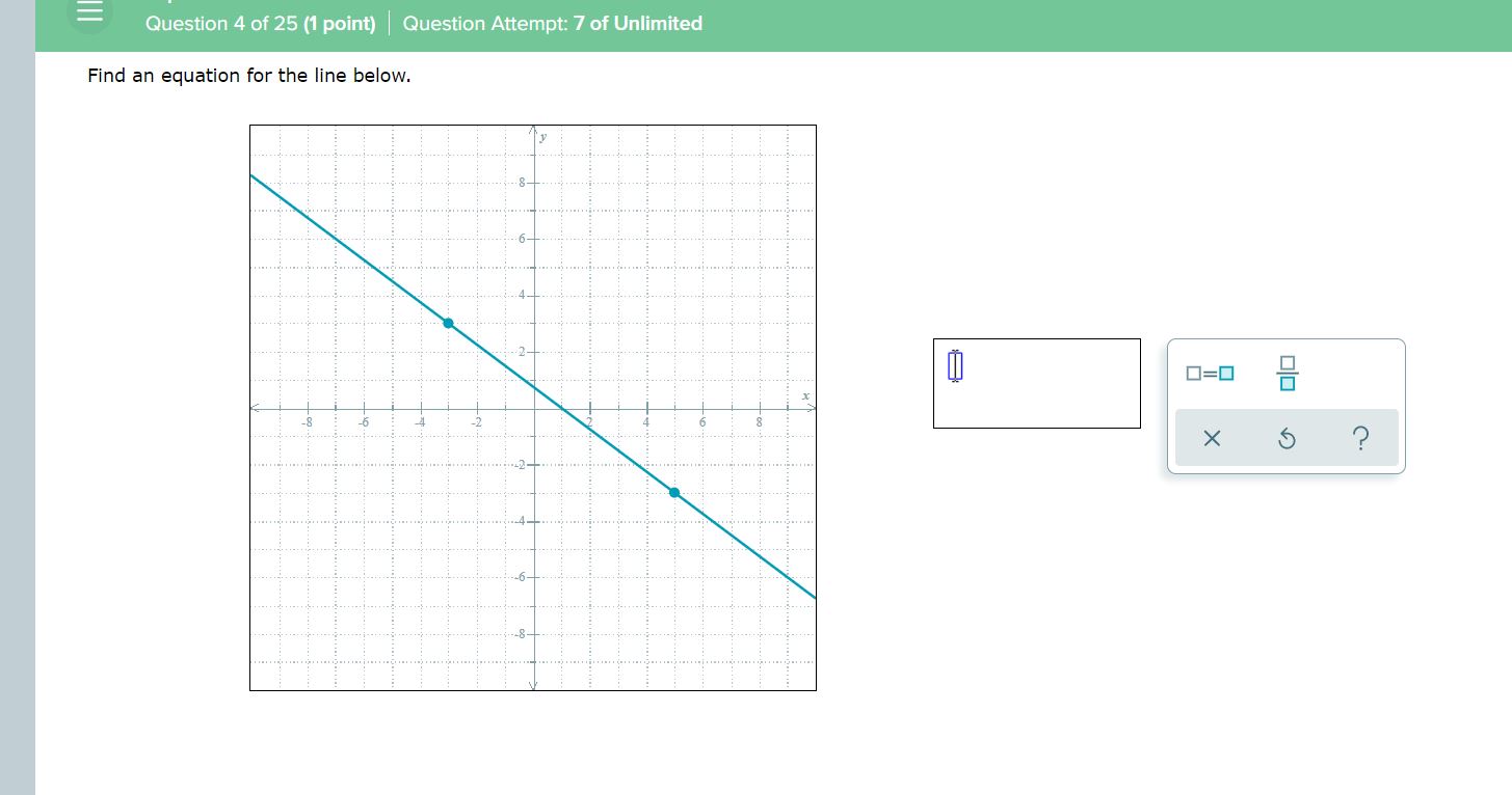 Question 4 of 25 (1 point) ' Question Attempt? of