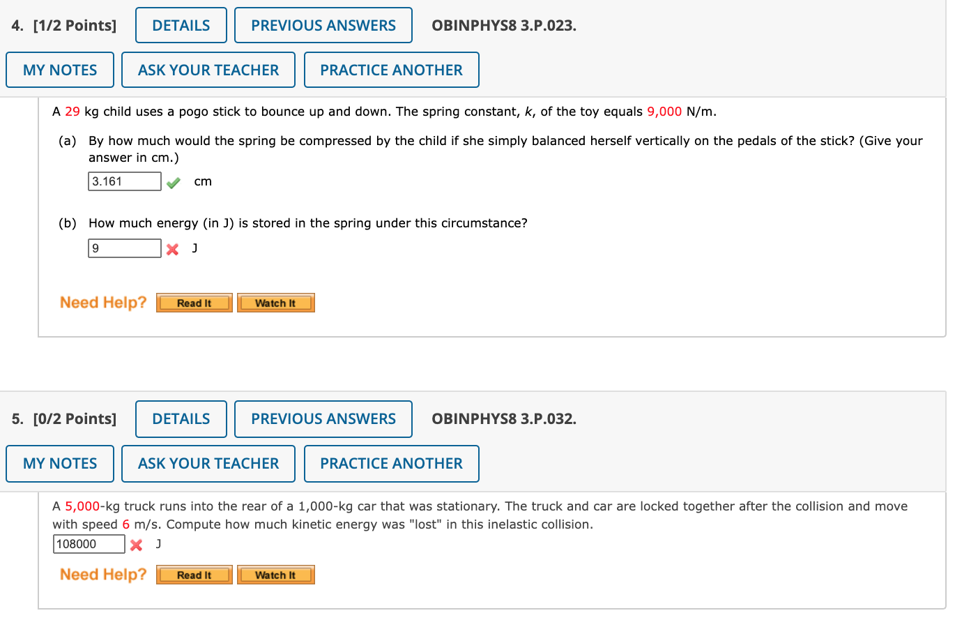 Two Questions in Energy and Conservation Laws