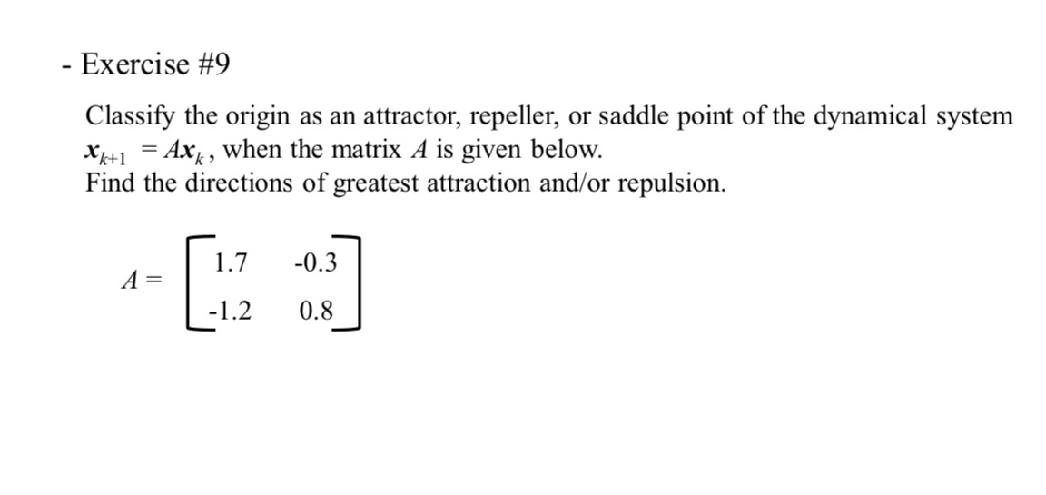 12.Exercise #9 - Exercise #9 Classify the origin