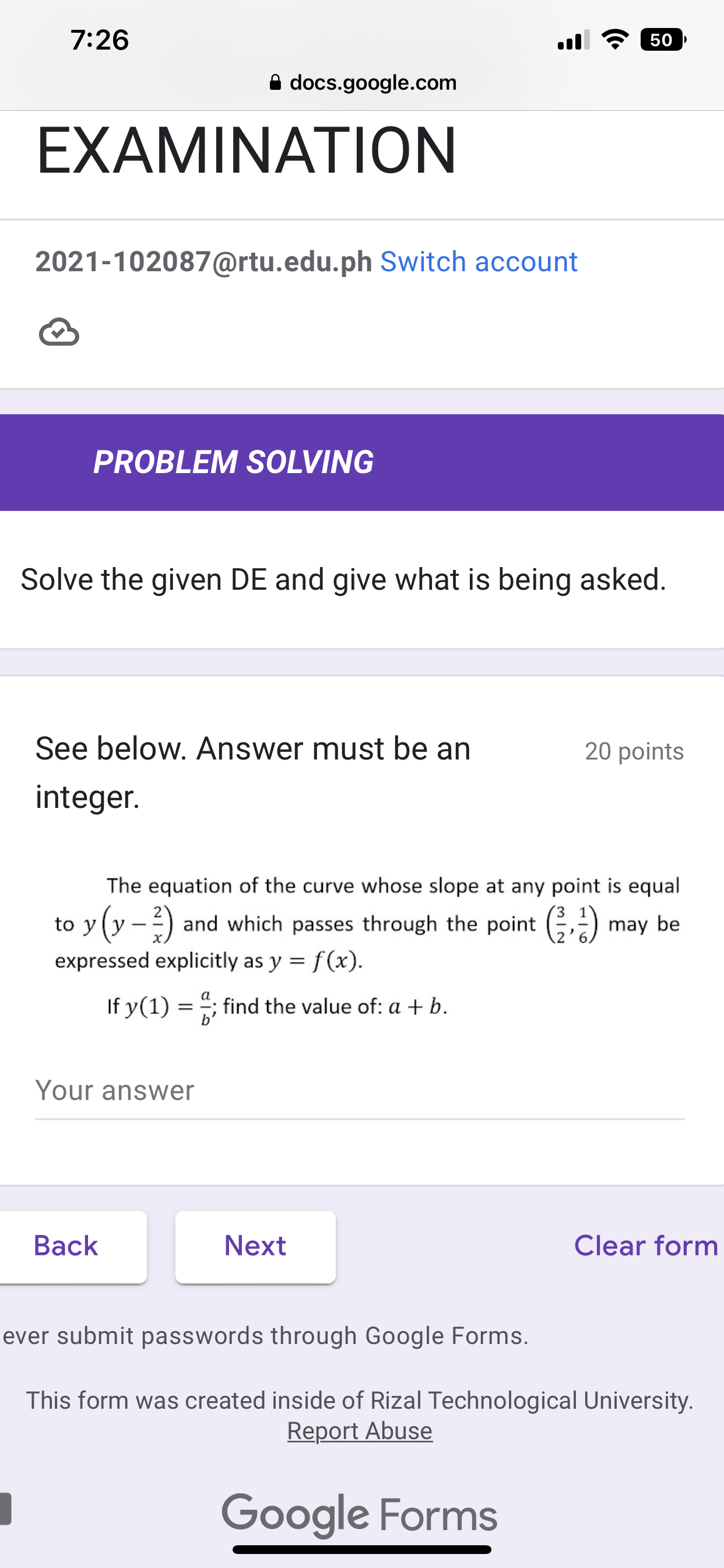 TOPICS: FODE:Variables separable, Solutions of