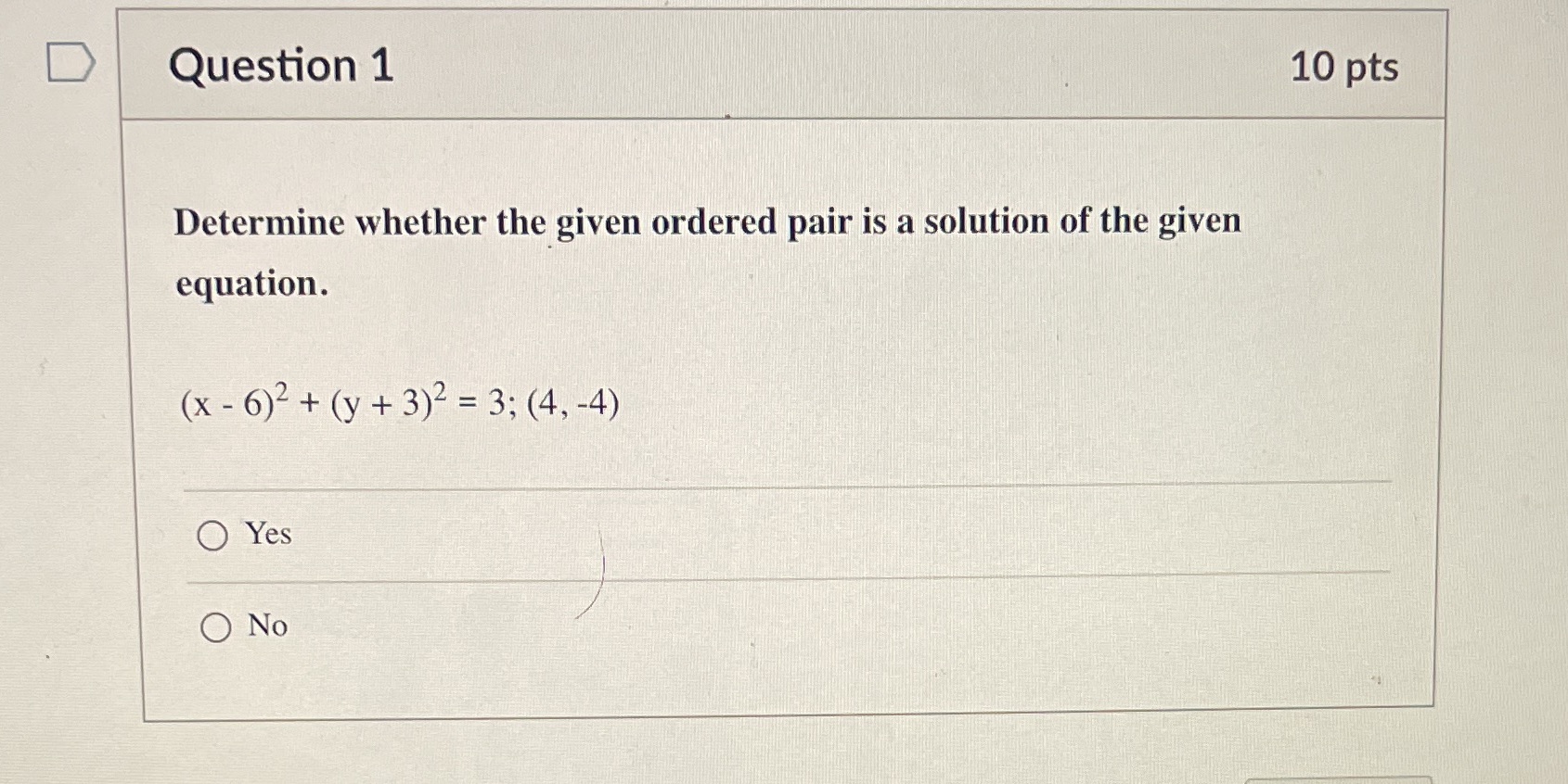 Finite Question 1 10 pts Determine whether the