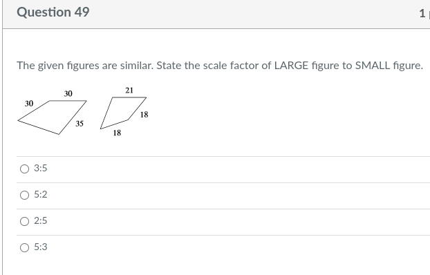 I need help here. 43. Question 43 State if the