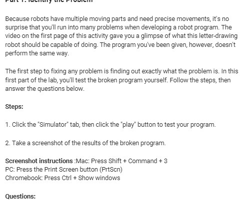 Because robots have multiple moving parts and