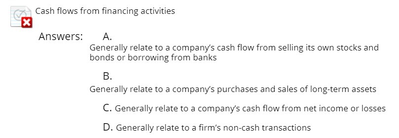 If?" - Cash flows from nancing activities