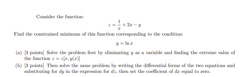 Consider the function: 2 = -+2x -y Find the