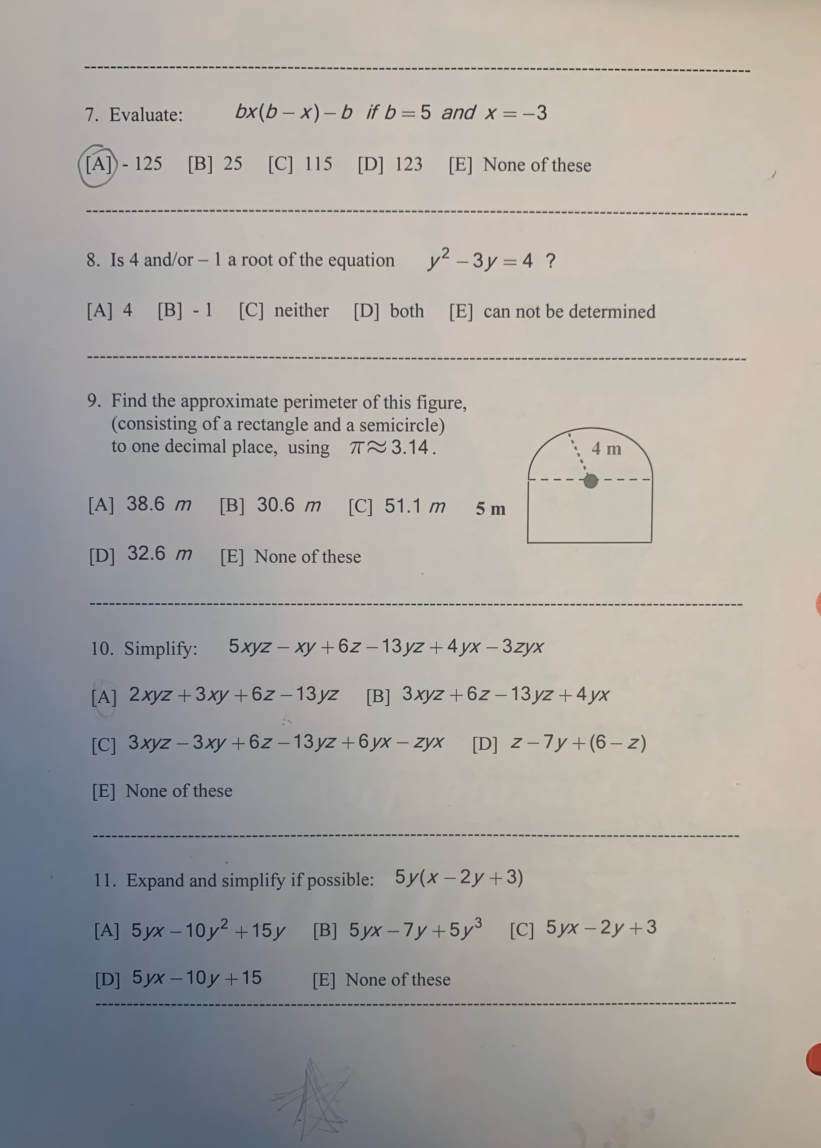 please choose the correct answers for the