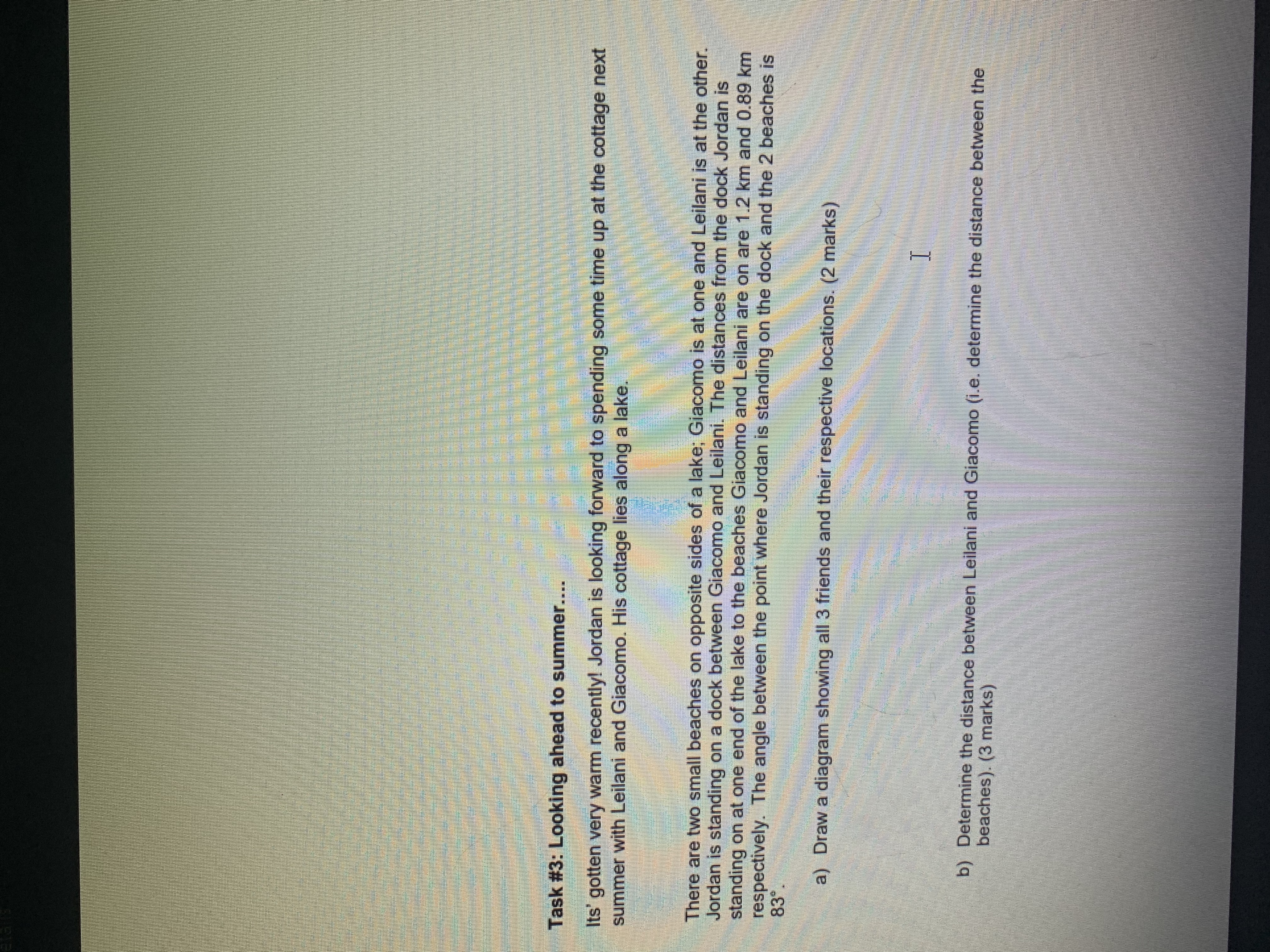 Task #3: Looking ahead to summer.... Its'