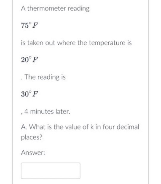 B. Find the thermometer reading 7 minutes after