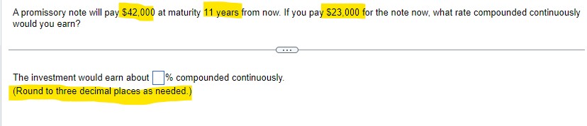 How many years will it. take for an initial