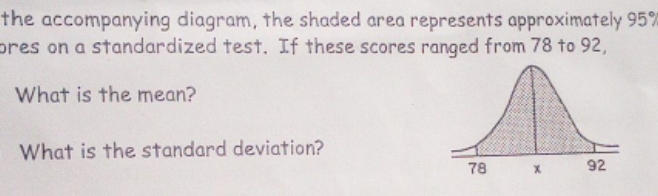 i need help finding the mean the accompanying