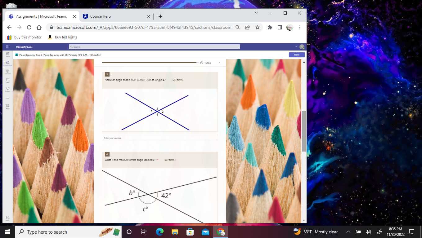 Assignments | Microsoft Teams V X Course Hero X +