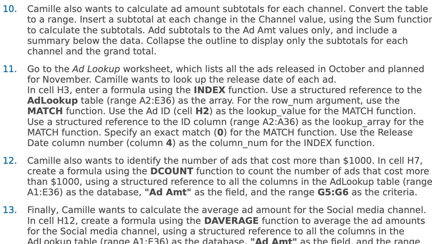 10. 11. 12. 13. Camille also wants to calculate