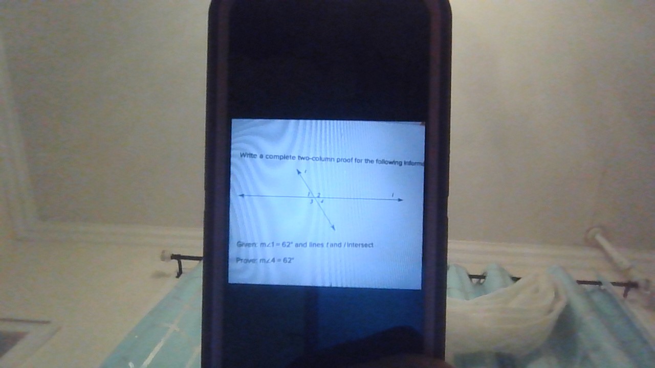 Write a complete two-column proof for the